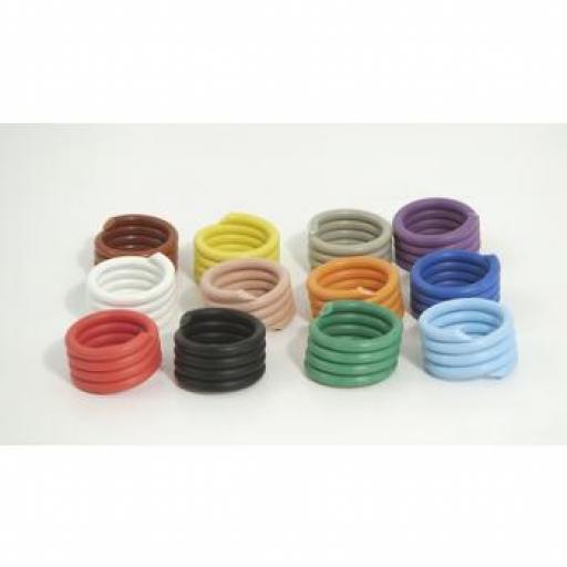 Poultry Rings Spiral Coil | Pack of 10 | Various Sizes