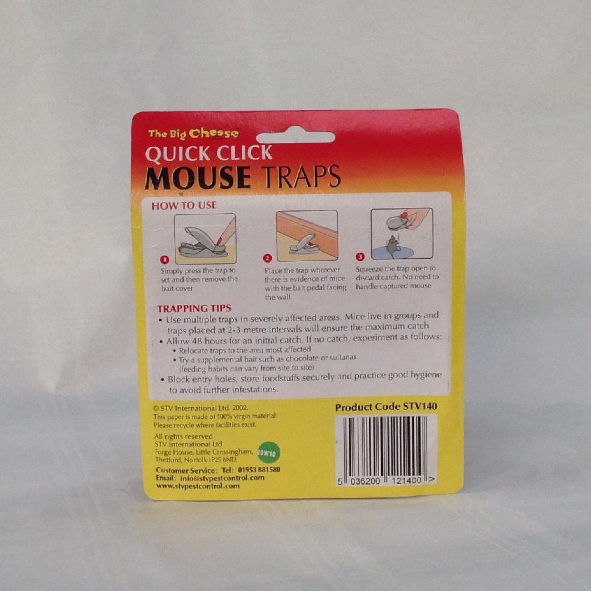 The Big Cheese Quick Click Mouse Traps