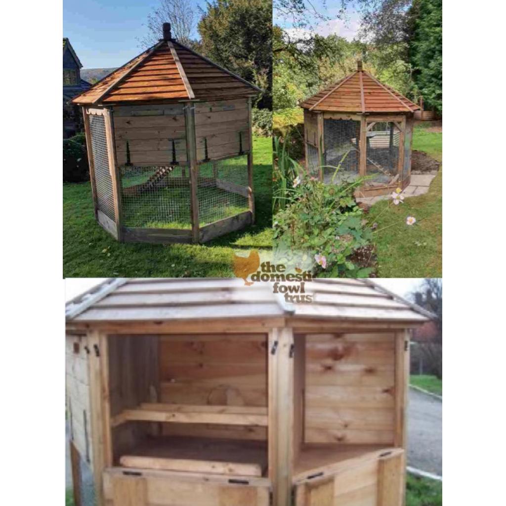 Octagonal Garden Hen House Large