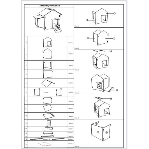 HPL Hen House Assembly Instructions (e-download)