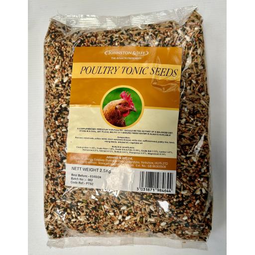 Johnston & Jeff Poultry Tonic Seed (2.5kg or 1kg)
